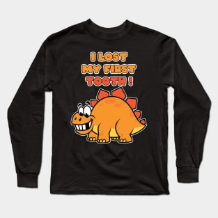 Kids I Lost My First Tooth - Cute Dinosaurs print Long Sleeve T-Shirt